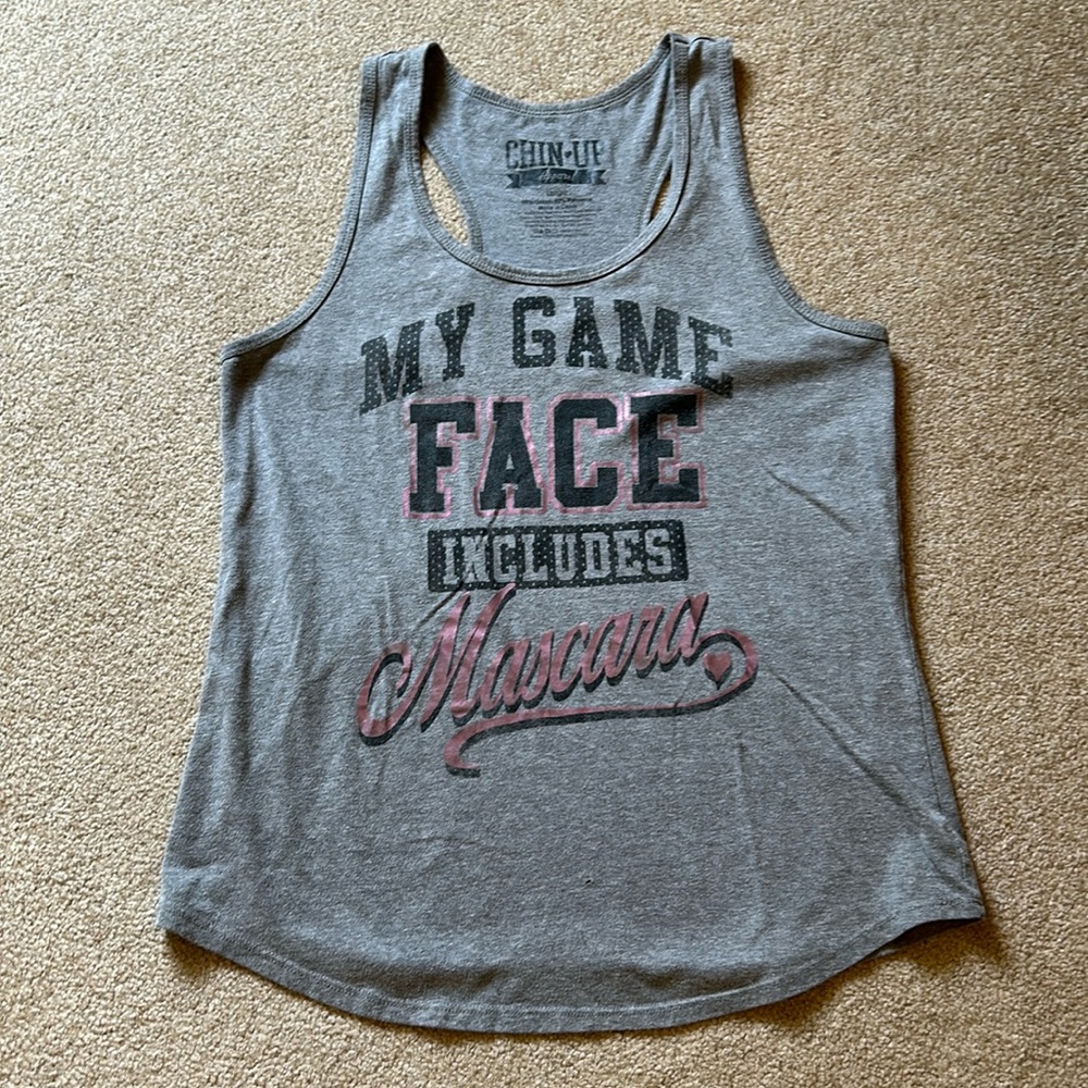 Chin up apparel tank top